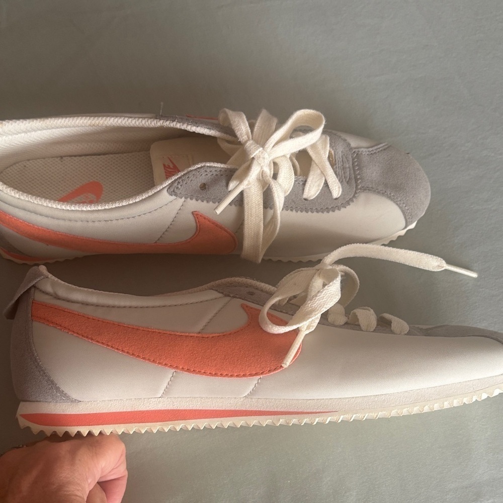 Nike Women's Cortez grey and Coral Sneakers